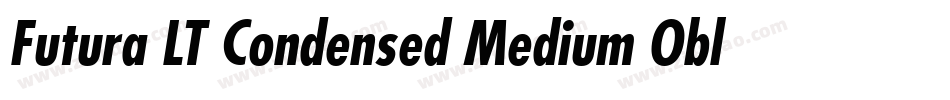 Futura LT Condensed Medium Oblique字体转换